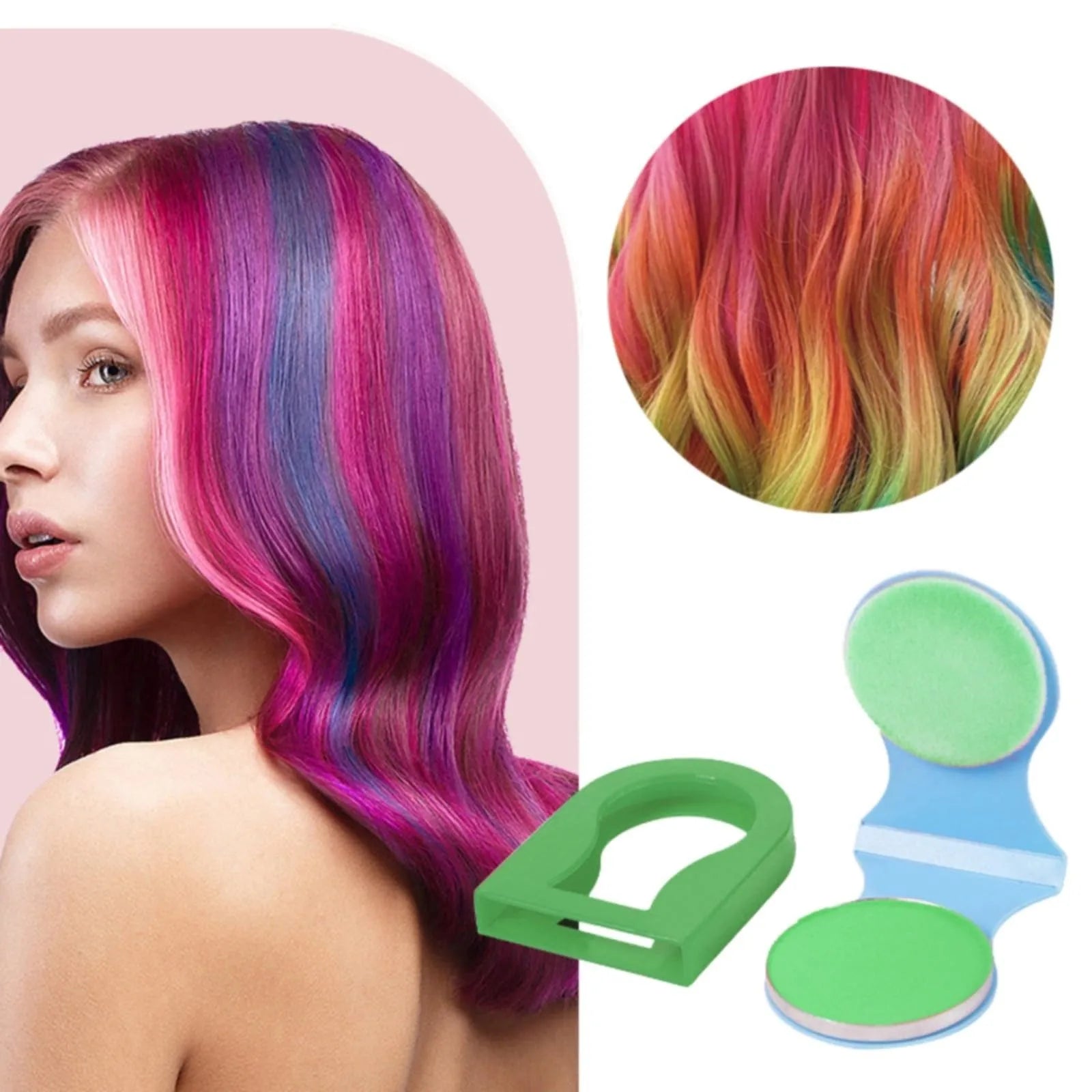 Noah Collections Hair Chalk Set 💜💙 — Fun Shades, Temporary Style