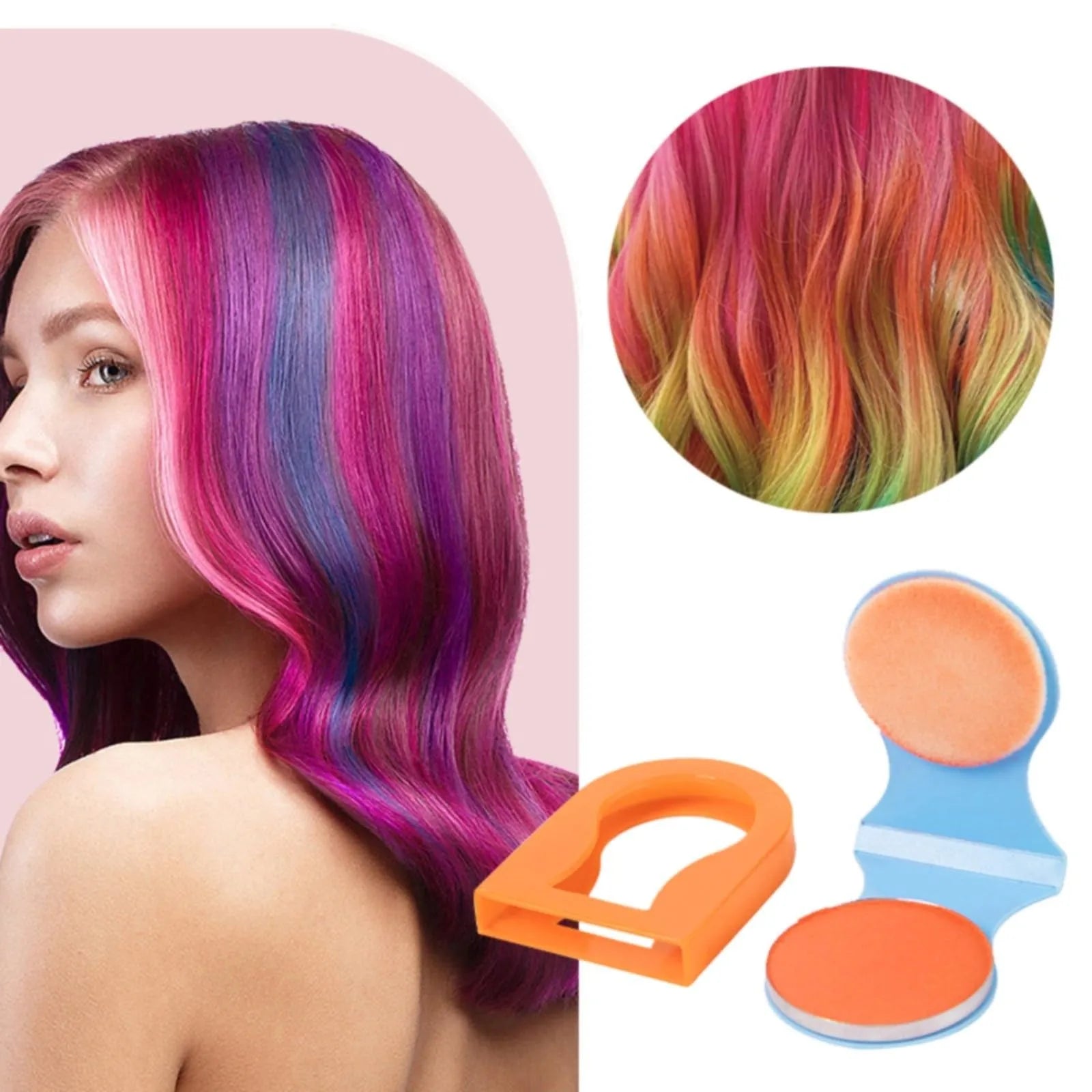 Noah Collections Hair Chalk Set 💜💙 — Fun Shades, Temporary Style