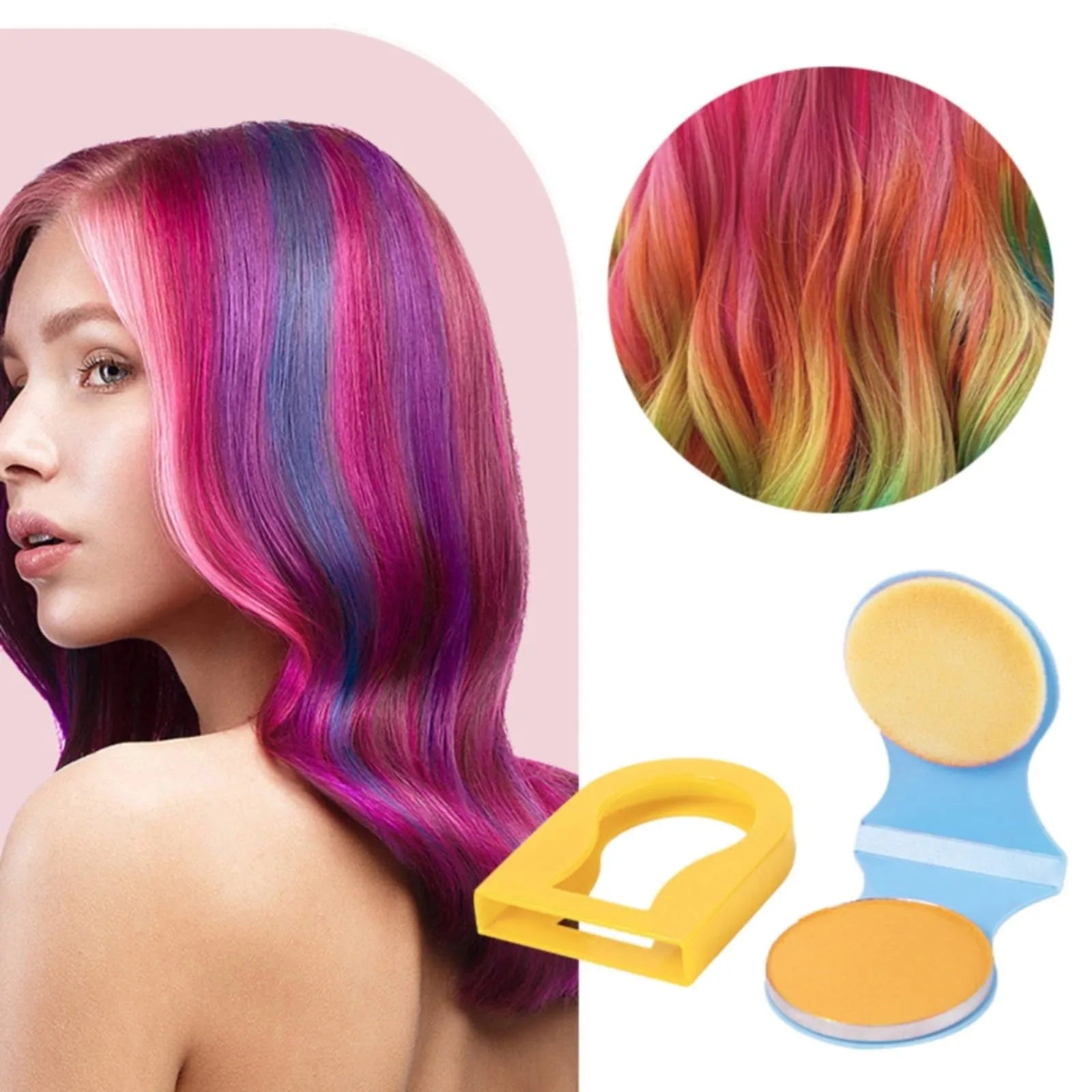 Noah Collections Hair Chalk Set 💜💙 — Fun Shades, Temporary Style