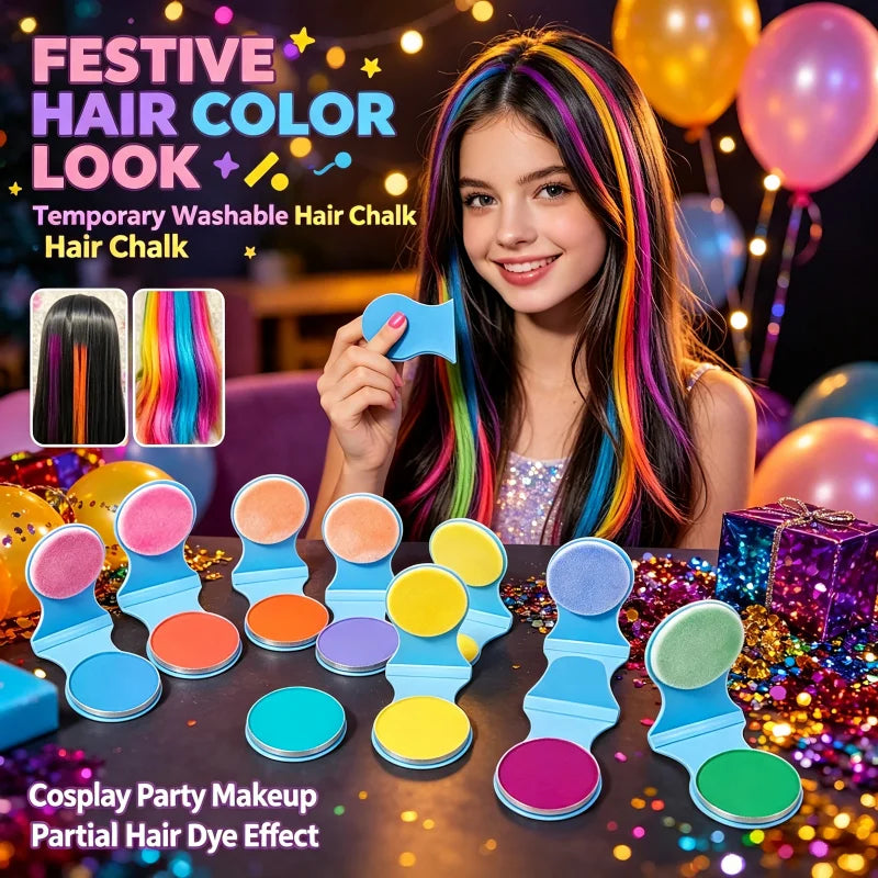 Noah Collections Hair Chalk Set 💜💙 — Fun Shades, Temporary Style