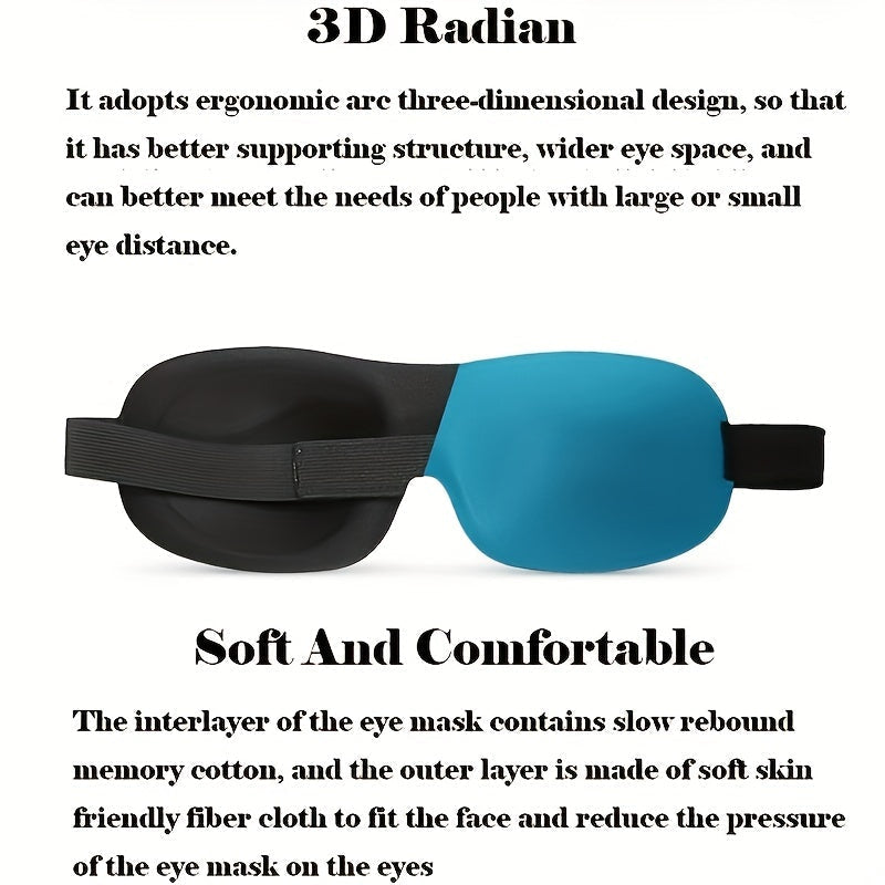 3D Deep Sleep Mask (One Size Fits All)